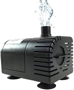 AEO Dry-Run Protection 12V-24V DC Brushless Submersible Water Pump, 410GPH, for Solar Fountain, Fish Pond, and Aquarium