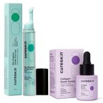 Cureskin Anti Aging Combo | Anti Aging Cream for Women | Collagen Boost Hyaluronic Acid Serum for Face | Under Eye Cream for Men and Women | Dark Circles Removal