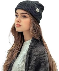 CLAPE Swag Short Fisherman Beanie for Men Women, Rolled Cuff Harbour Hat Wool Knit Cuff Winter Warm Ski Skull Hat Cap
