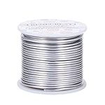 BENECREAT 12 Gauge(2mm) 100 Feet(30m) Tarnish Resistant Aluminum Wire, Primary Color Crafting Wire for Jewelry Beading Craft Sculpting Model Skeleton