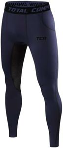 TCA Men's SuperThermal Compression Armour Base Layer Thermal Under Tights - Navy Eclipse, X-Large