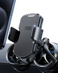 YOSH Car Phone Holder Round Air Vent,for Mini Cooper, Leather Design Phone Holder for Cars with 360° Rotatable Metal Hook for Mercedes Benz Audi BMW, Super Stable Cradle for iPhone Samsung