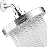 GURIN Shower Head High Pressure Rain, Luxury Bathroom Showerhead with Chrome Plated Finish, Adjustable Angles, Anti-Clogging Silicone Nozzles (2.5 GPM)
