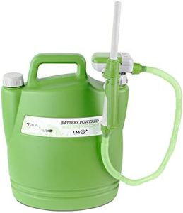 TERA PUMP TRWC - Battery Powered Watering Can with 2.5 Feet Long Hose, Green, 3.8 Gallon Can (Included) - 1.3 GPM