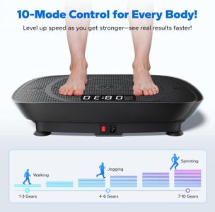 MERACH Vibration Plate – Black Whole Body Fitness Platform