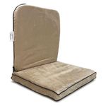 Kawachi Back Support Portable Relaxing Folding Yoga Meditation Floor Chair (Chocolate Brown)