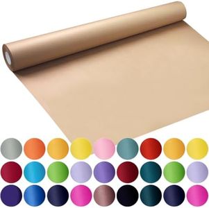 SMART&CASUAL 17.8"×1,200"(100') Brown Kraft Wrapping Paper for Craft Gift Bulletin Board Bouquet Flower Table Covering Packing Shipping Moving 70GSM 50LB