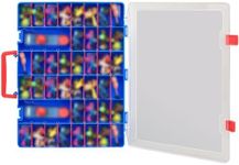 Case Compatible with Akedo Ultimate Arcade Warriors Starter Collector Bundle Pack, Toys Storage Holder Container for Mini Battling Action Figures Playset & for Battle Arena Controller-Box Only(Blue)