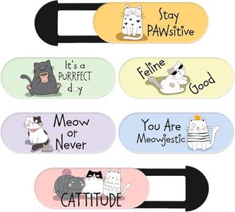 MESMOS Webcam Cover Slide, Cat Lovers Gifts for Women, Cat Gifts for Cat Lovers, Cat Lover Gifts, Cat Things, Cat Mom Gifts for Women, Cat Themed Gifts, Laptop Camera Cover Slide Cute