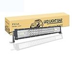 PICAA LED Light Bar 7D Tri-Row 22in 270W Spot Flood Combo Beam LED Work Lights Bar Lamp Light for Car Truck Offroad Driving Lamp SUV UTE 4WD 12V 24V Waterproof Driving Work Lamp 6000K