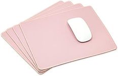 Juvale Mouse Pads for Office Computer, Laptop, Gaming (11 x 8.7 in, Rose Gold, 4 Pack)