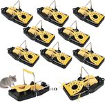 flintronic 8 Packs Mouse Traps, Mouse Traps Reusable, Mice Traps Indoors and Outdoors Trap, Rat Traps Highly Efficient Effective & Safe Better, Mouse Traps for Outdoor/Kitchen/Storehouse/Garden