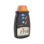 TOPWAY Digital Tachometer, Handheld Non-Contact Digital Photo Tachometer RPM Tester, LCD Display, Measuring Range 2.5RPM - 99,999RPM, for Motors, Wheels, Fans, with Carrying Bag 312752