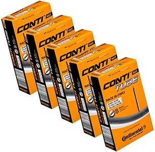 Continental Race 28 700 x 20-25c Inner Tubes - Long Presta 80mm Long Valve (Pack of 5),Black