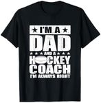 Dad Hockey Coach Fathers Day Shirts Gift From Daughter Son T-Shirt