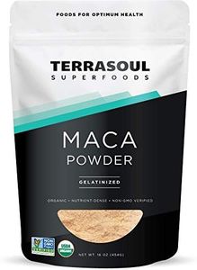 Terrasoul Superfoods Organic Gelatinized Maca Powder, 16 Oz, Hormone Balance, Energy Boost, and Superfood Smoothies with Peruvian Maca Root, Gelatinized for Easy Digestion