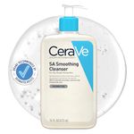 CeraVe SA Smoothing Cleanser with Salicylic Acid for Dry, Rough & Bumpy Skin 473ml, 3 Essential Ceramides, Dermatological Skincare, Hyaluronic Acid, Fragrance-Free