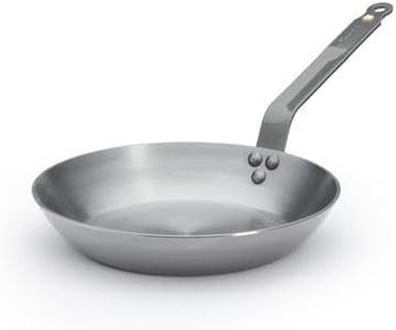 de Buyer Mineral B Carbon Steel Fry Pan - 10.25” - Ideal for Searing, Sauteing & Reheating - Naturally Nonstick - Made in France