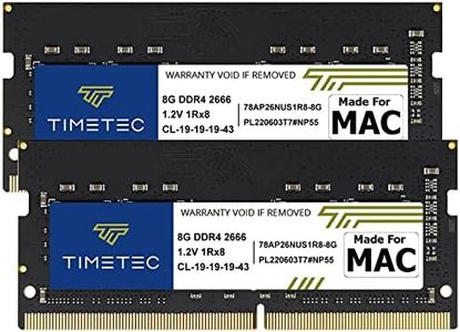 Timetec 16GB KIT(2x8GB) Compatible for Apple DDR4 2666MHz for Mid 2020 iMac (20,1 / 20,2) / Mid 2019 iMac (19,1) 27-inch w/Retina 5K Display, Late 2018 Mac Mini (8,1) PC4-21333 / PC4-21300 MAC RAM