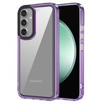 Zapcase Back Case Cover for Samsung Galaxy S24 FE 5G | Compatible for Samsung Galaxy S24 FE 5G Back Case Cover | Case Cover with Camera Protection | (TPU + PC | Translucent Purple)