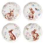 Lenox 893465 Butterfly Meadow Bunny 4-Piece Accent Plate Set