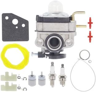 Hutdkte 753-06220A Carburetor for Troy Bilt TB575EC TB525EC TB525ES TB539ES Curve Shaft Gas String Trimmer with 753-08159 Kit