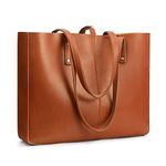 S-ZONE Genuine Leather Shoulder Tote Bag for Women Large Handbag Work Purse