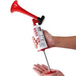 AOLINHAN Reusable Air Horn Loud Boat horn Handheld Stadium Horn Aluminum Personal Safety Air Horn Portable Pump Air Horn Loud Noise Maker Air Horn Universal (Handheld horn Red)