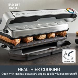 Tefal OptiGrill Plus XL Electric Grill – Extra Large, Adjustable Settings