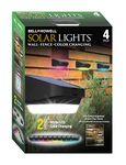 Bell+Howell Solar Lights Outdoor Waterproof, Color Changing Outdoor Lights, Easy Install Outdoor Solar Lights, Super Bright, Auto On/Off, 2 Modes, 10 Colors, Weather Resistant – 4 Pack