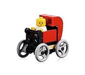 LEGO City MiniFigure: Baby (in Red Baby Carriage) Pram Baby