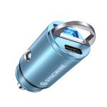 SYNCWIRE 90W USB C Car Charger [PD 45W & QC 45W] Cigarette Lighter USB Charger Car Adapter USBC Fast Charge Compatible with iPhone 15 Pro Max 14 13 12 11, Google Pixel 7, Samsung S23 22, iPad, Blue