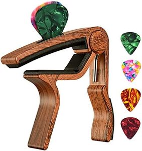 Guitar Capo, with Pick Holder Capo and Pick for Acoustic Electric Guitar,Ukulele