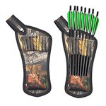 SHARROW Archery Arrow Quiver Crossbow Arrow Quiver Waist Hanged Carry Bags Hip Arrow Pocket Holder Waist Hanged Hunting Shooting Accessories