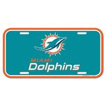 NFL Miami Dolphins License Plate, Team Color, One Size by WinCraft