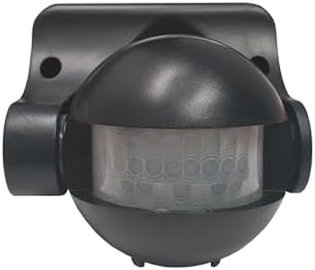 HPM IP44 1200W Light Patrol - PIR Sensor Wall Mount, Black