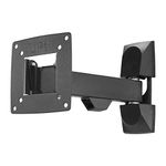 Hama 00118113 – Wall Mount for Flat Screen (15 kg, 66 cm (26 inches), 25.4 cm (10 inches), 75 x 75 mm, 100 x 100 mm, Black)