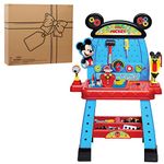 Disney Junior Mickey Mouse Funhouse Workbench, 43-Piece Kids Construction Tool Set, Kids Toys for Ages 3 Up, Amazon Exclusive