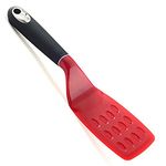 Norpro Brownie Spatula with Scalloped Blade, Red, Large