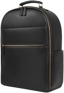 Divvia Camera Backpack Classic Leather 25L with 16 inch Laptop Compartment, Professional Camera Bag for Photographers for DSLR Large (Black)