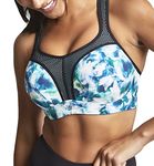 Panache Women's High Impact Underwire Sports Bra, Opaque, Digital Bloom, 32GG US