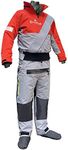 Waterproof Kayak Drysuit with Stowable Hood Breathable Dry Suit for Men in Cold Water (XX-Large)