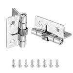 6pcs Self-Opening Spring Hinges, 304 Stainless Steel Self-Closing Spring Door Hinges, Automatic Closing Hinges for Invisible Doors, Closing Spring Hinges (1 Inches)