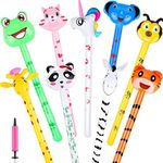 9 Pcs Inflatable Animals Stick with