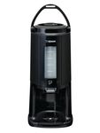 ZOJIRUSHI Thermal Gravity Pot Glass Lined Beverage Dispenser w/Small Stand Coffee Server, 84 oz, Black