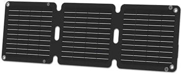 JumpsPower 21W Solar Panel Kit, Foldable Solar Charger with 15W USB-A & USB-C Output, Ideal for Outdoor Camping and Roadtrip, for Portable Power Station, Cell-Phone, Pad, Laptop, Camera etc.…