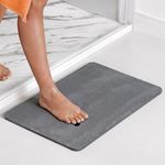 Momo Lifestyle Stone Bath Mat Drytomita 23.6" X 15.4" Graphite Gray, Diatomaceous Earth Bath Mat, Bathroom Mat Quick Dry, Stone Bath Mats for Bathroom, Absorbent Bath Mat, Shower Bath Stone Mat