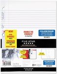 Five Star Loose Leaf Paper, 3 Hole Punched, Reinforced Filler Paper, College Ruled Paper, 11" x 8-1/2", 100 Sheets/Pack (17010)