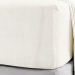 100% Brushed Cotton Soft Flannelette 25CM/10" Fitted Sheets 12 Colours (double, Cream)