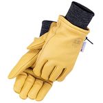 Works Holmes Deerskin Gloves, 2-Pack (Large) Yellow/Black